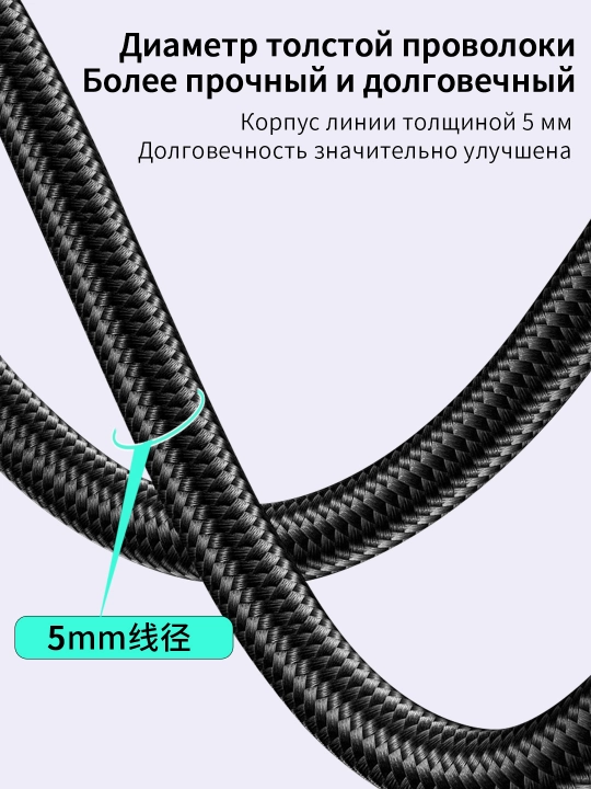 USB 3.0 кабель 5 Гбит/с сплав плетеный