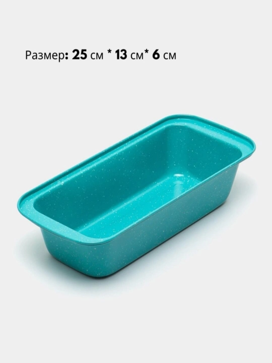 Pishiriq qolipi yopishmaydigan 27x15x6, 25*6*13, 29*7*13 sm turkuaz-pushti