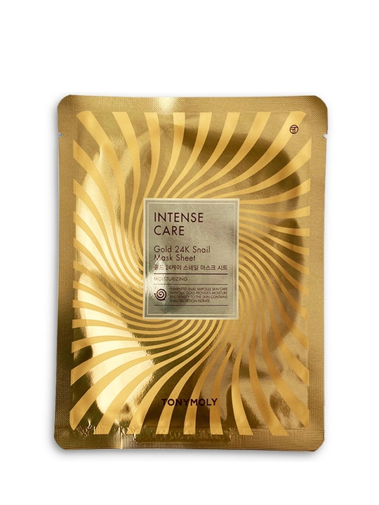 TONYMOLY Intense Care Gold 24K Snail Mask Sheet namlantiruvchi mato niqobi  - 