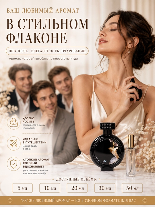 HFC Devil’s Intrigue uslubidagi ayollar atiri, barqaror ifor, 5–50 ml