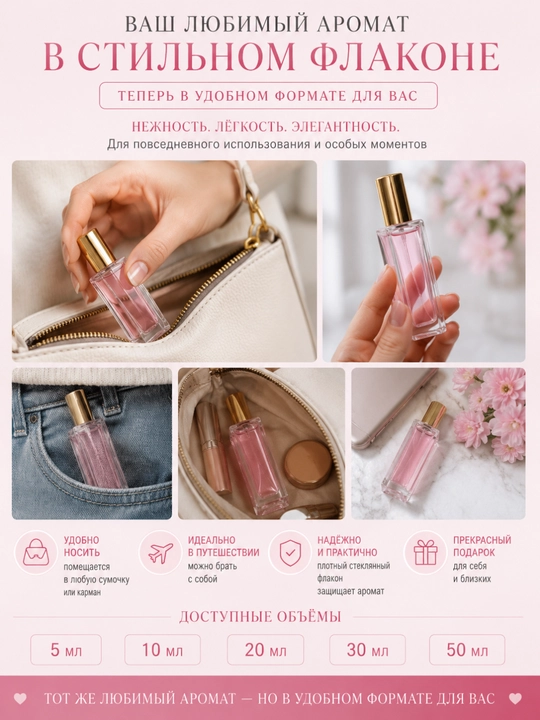 Pink Molecule 090.09 uslubidagi ayollar parfumi, 5–50 ml