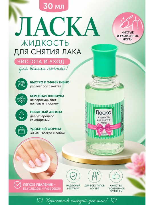 "Laska" lakini ketkazish uchun suyuqlik, 30 ml - 