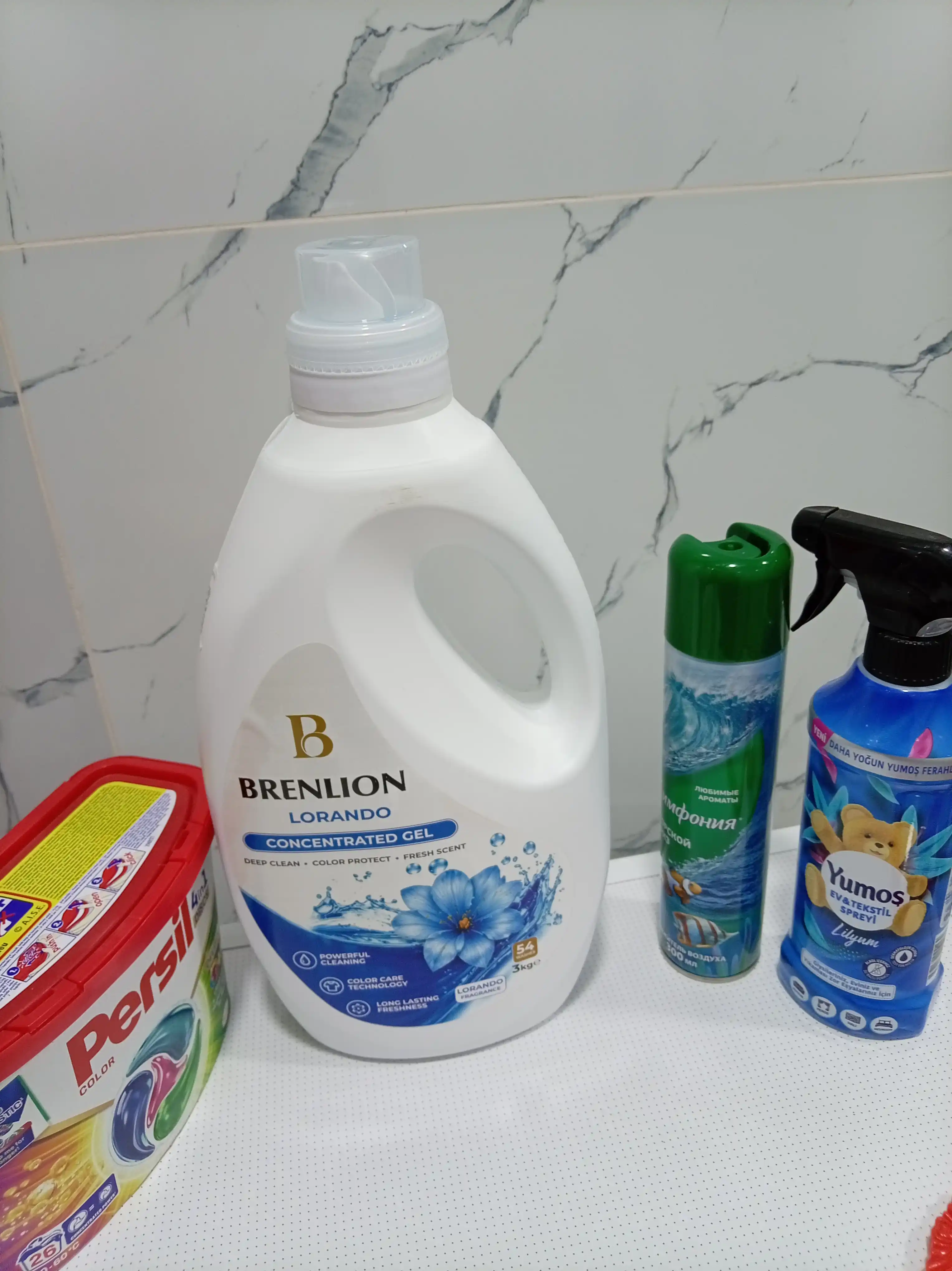 Гель для стирки Brenlion Lorando 3 кг, жидкий порошок автомат для белья, порошок гель