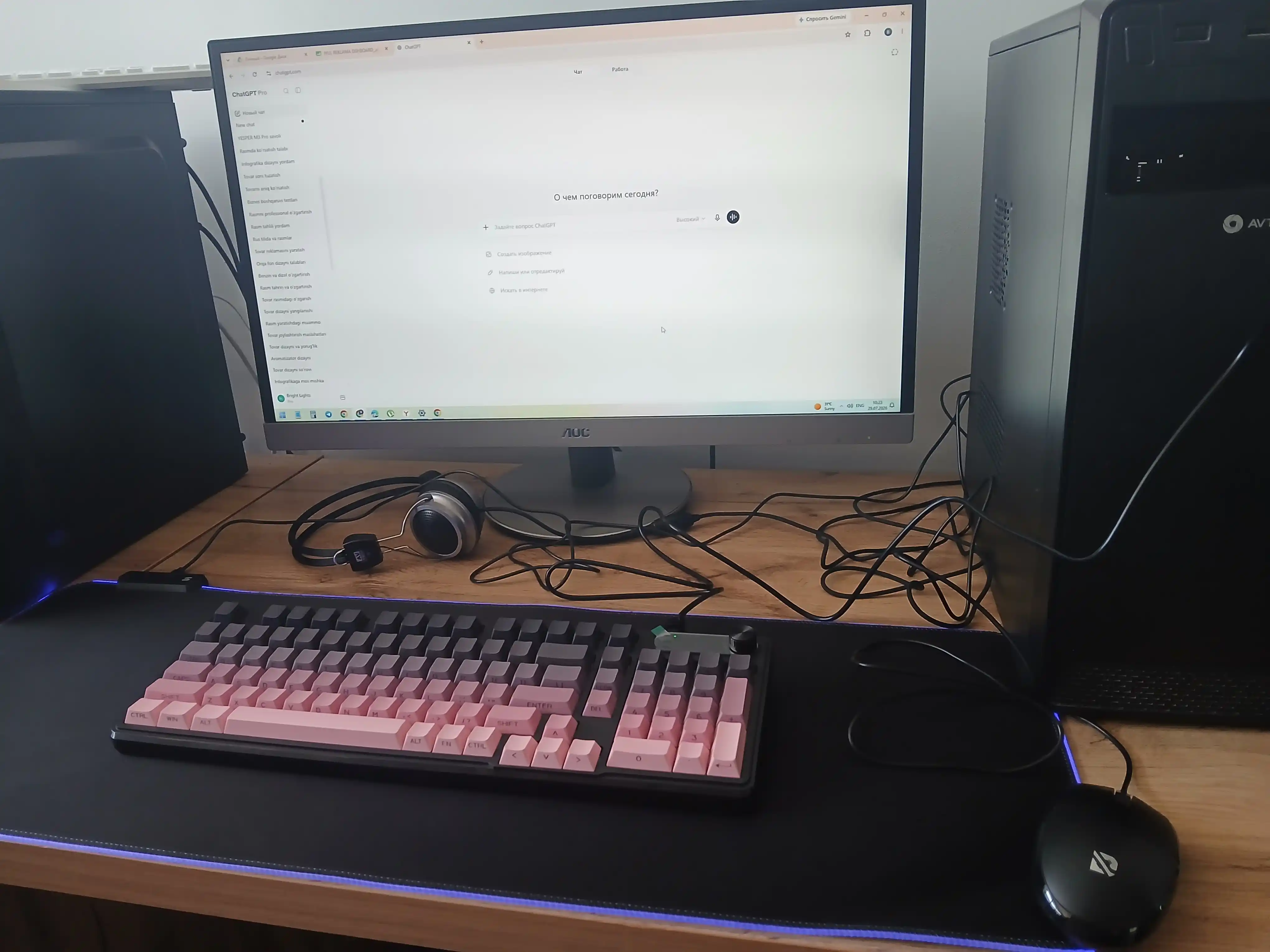 Комплект FURYCUBE IP98: RGB мембранная клавиатура и RGB коврик, 98 клавиш