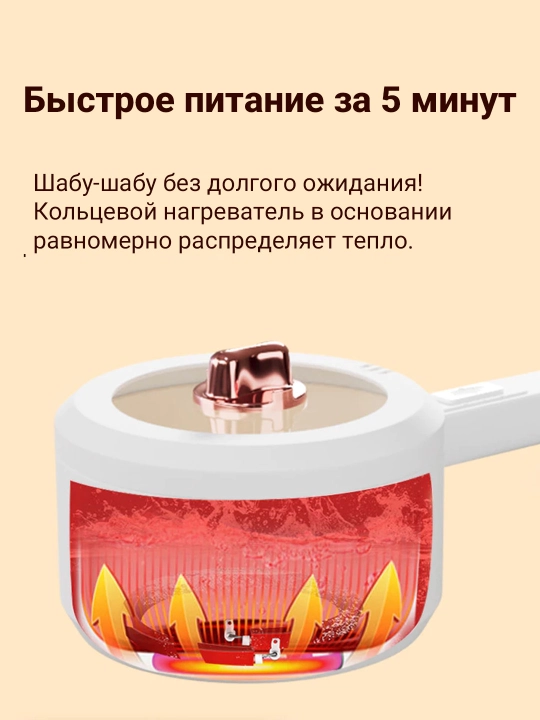 Universal elektr kostryulka, qaynatish, qovurish va bug'lash uchun