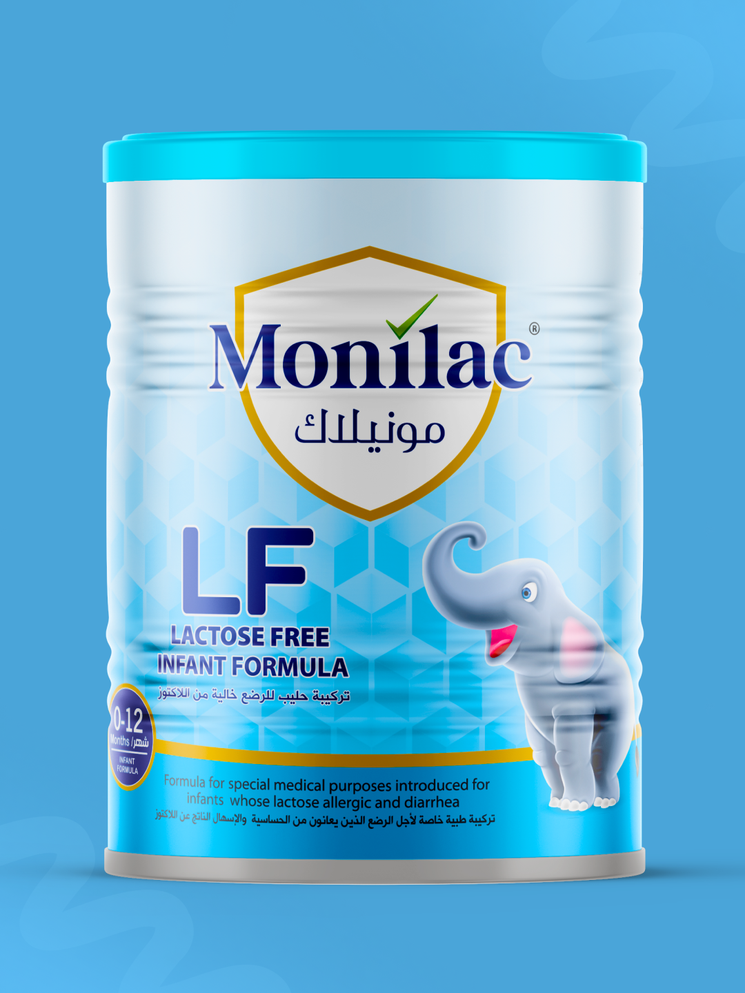 Monilac LF laktozasiz bolalar aralashmasi, 0–12 oy, maxsus formulа - 