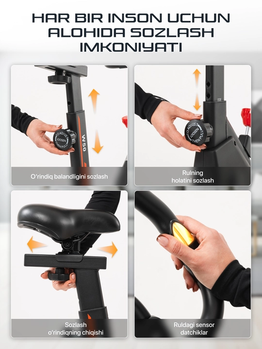 Genau Spin Bike W50 velotrenajyori *SB1-08A