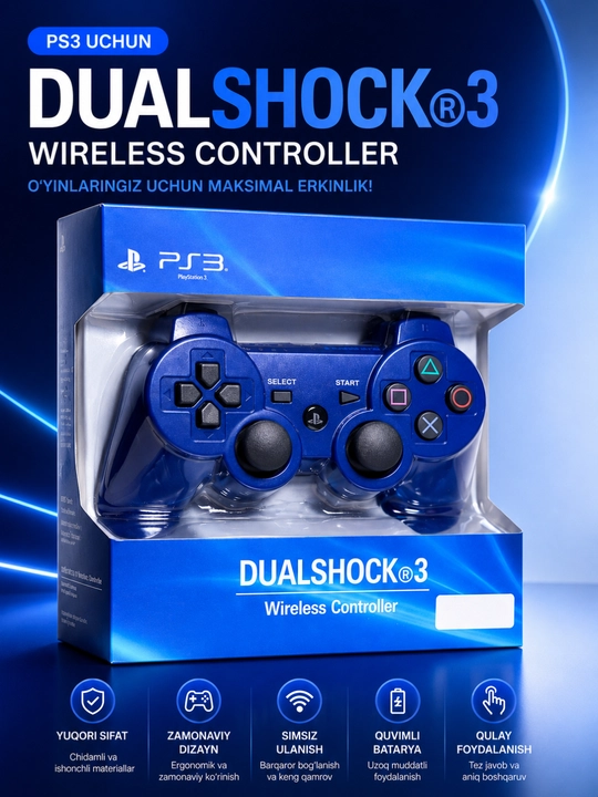 Ps3 dualshock 3 simsiz o'yin joystigi wireless controller bluetooth gamepad - 