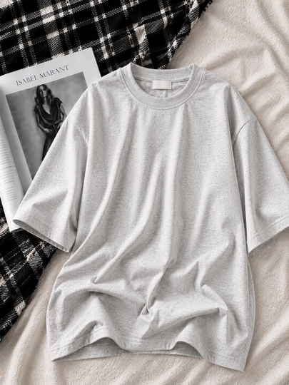 Базовая мужская футболка с коротким рукавом, однотонная, 100% хлопок, для спорта и дома