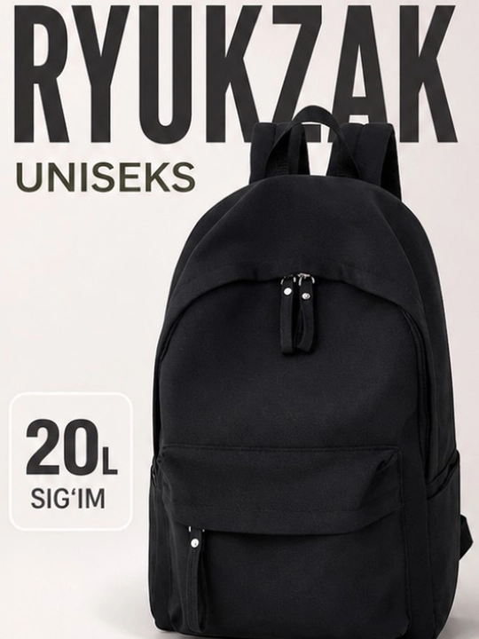 Рюкзак классический, школьная сумка, для ноутбука и планшета, унисекс - 