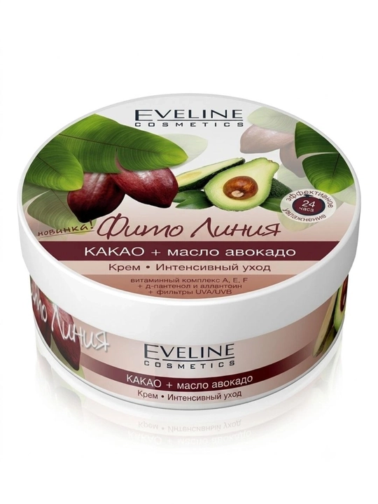 Крем для лица и тела Eveline Fito Line, Козье молоко + Коллаген, Какао + Авокадо