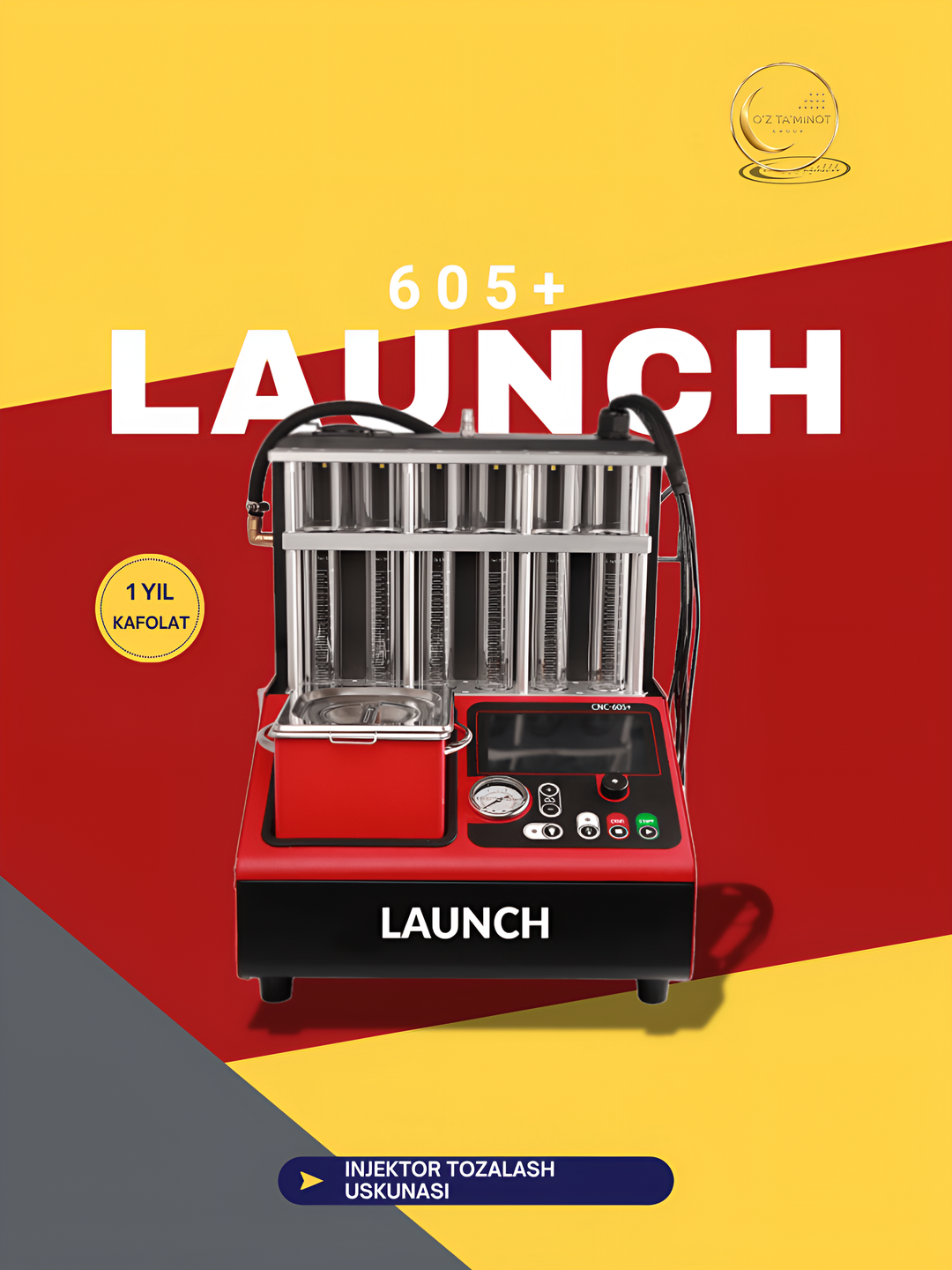 Стенд для тестирования инжектора LAUNCH CNC-605+GDI, LAUNCH 605AGDI - 