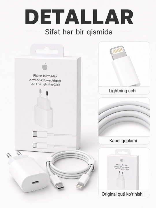 Зарядное устройство 20W USB-C для iPhone
