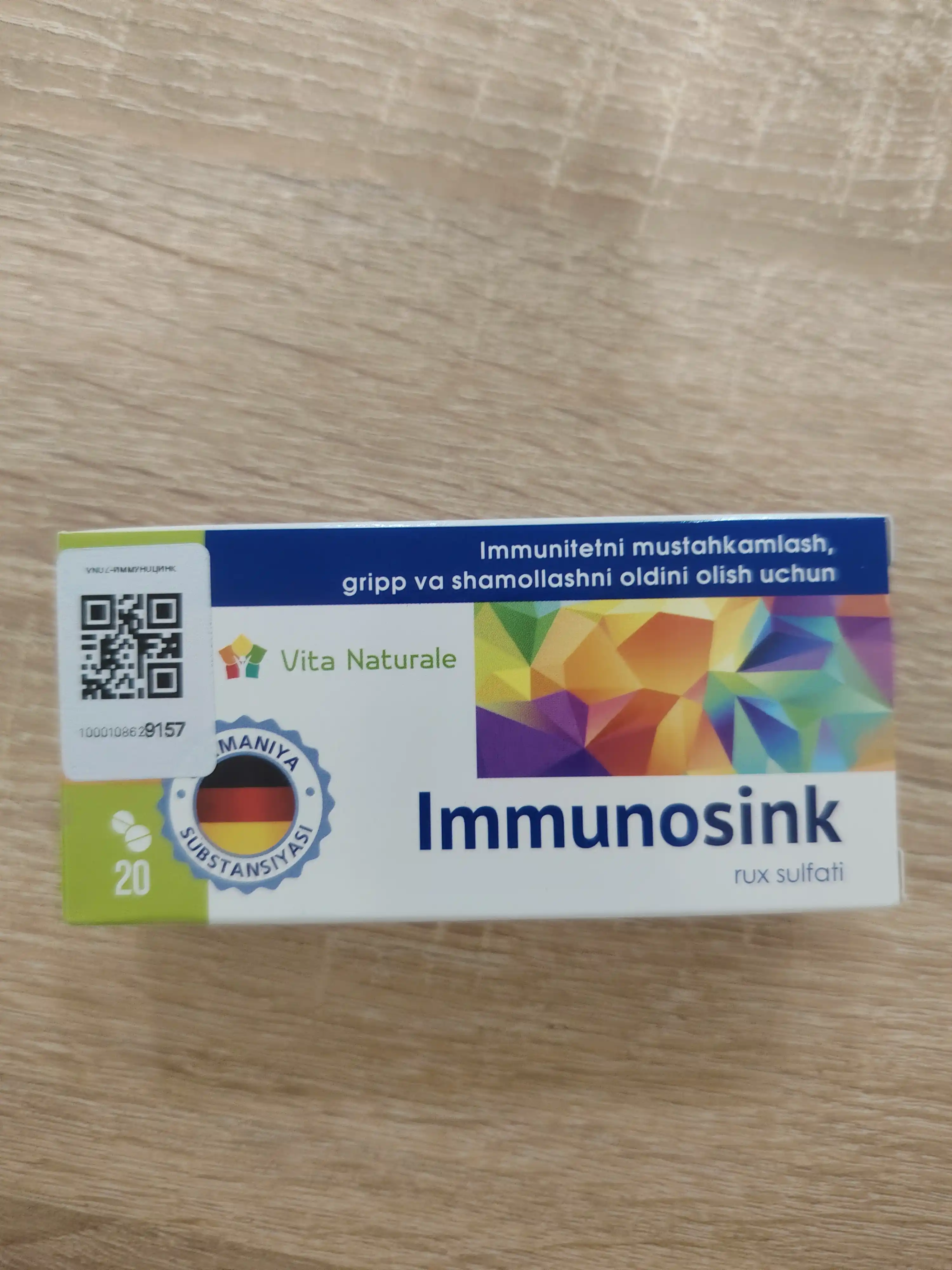 Immunotsink sink, 25 mg dan, 20 ta tabletka