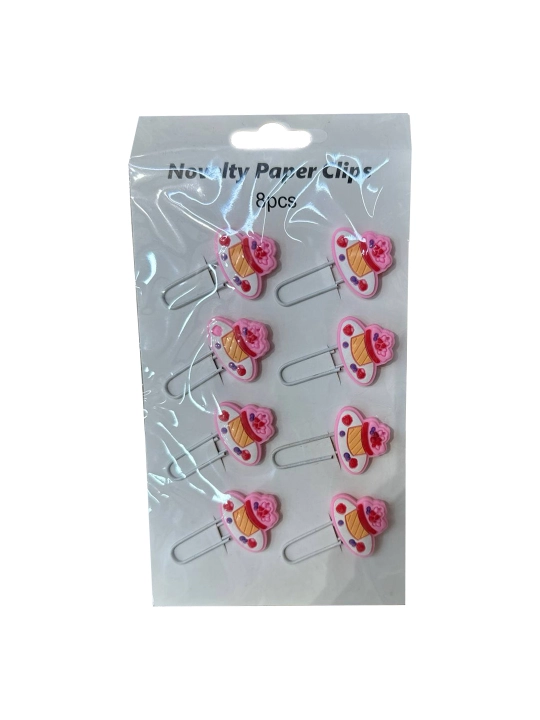 Декоративные фигурные скрепки для бумаги Novelty Paper Clips, 8 шт - 