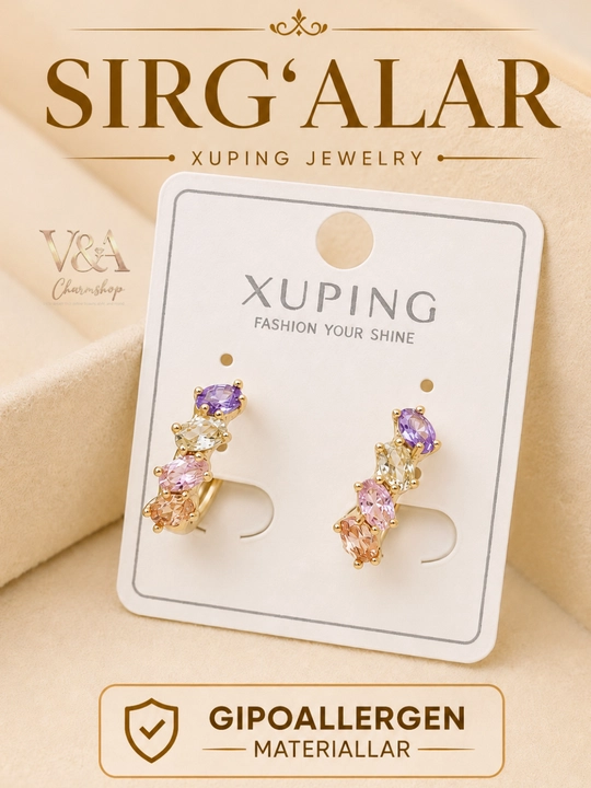 Серьги Xuping для девушек и женщин, бижутерия - 
