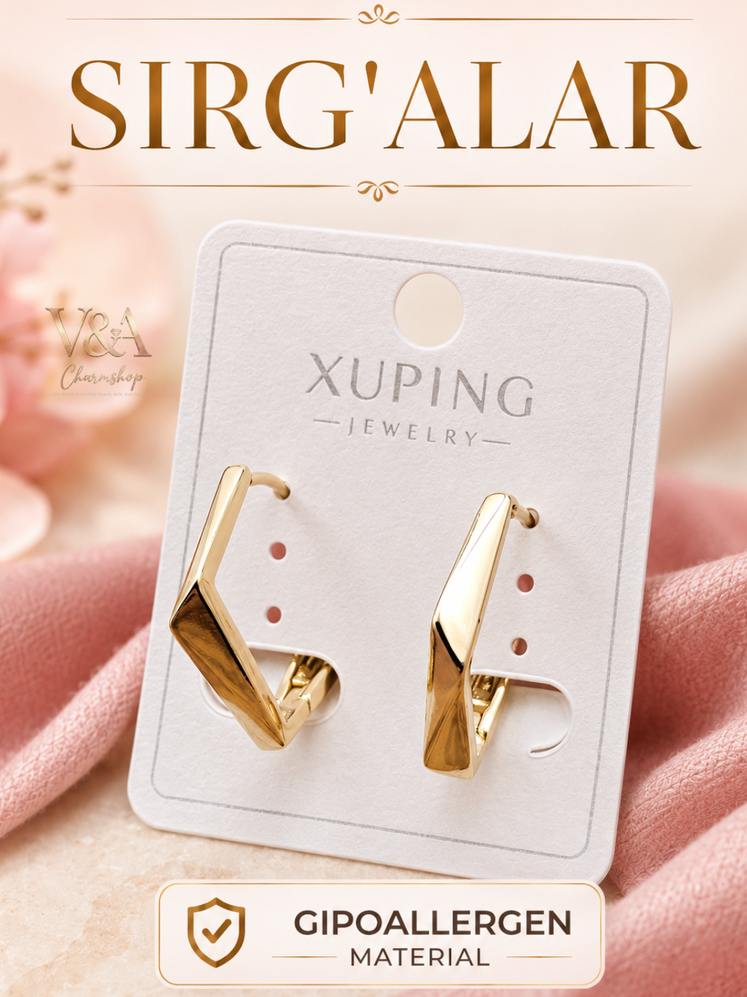Серьги Xuping для девушек и женщин, бижутерия - 
