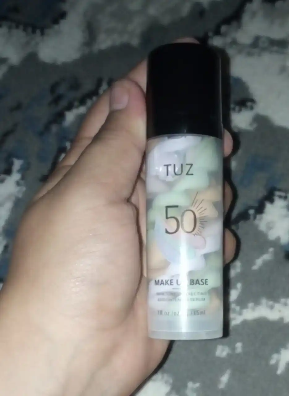 Uch rangli makiyaj uchun TUZ 50 bazasi, yuz praymeri, yuz bo'yanish bazasi, 35 ml