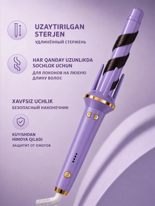 Jingalak va lokonlar uchun avtomatik ployka stayler, multistayler, 28 mm