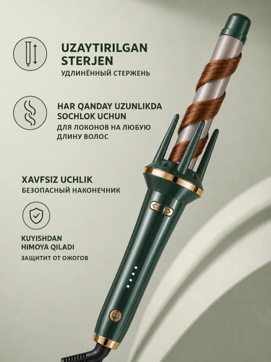 Jingalak va lokonlar uchun avtomatik ployka stayler, multistayler, 28 mm