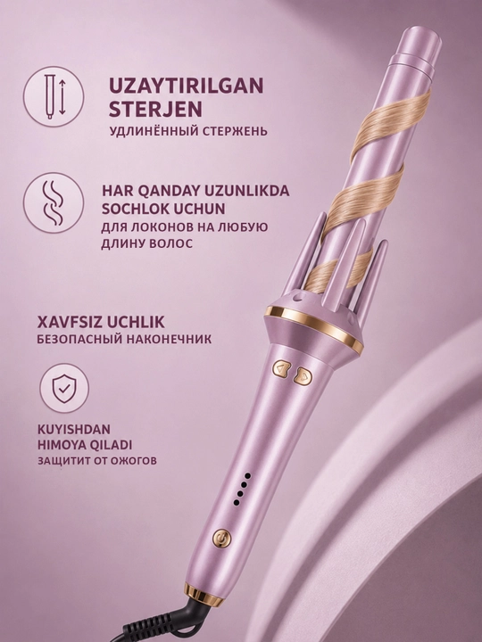 Jingalak va lokonlar uchun avtomatik ployka stayler, multistayler, 28 mm