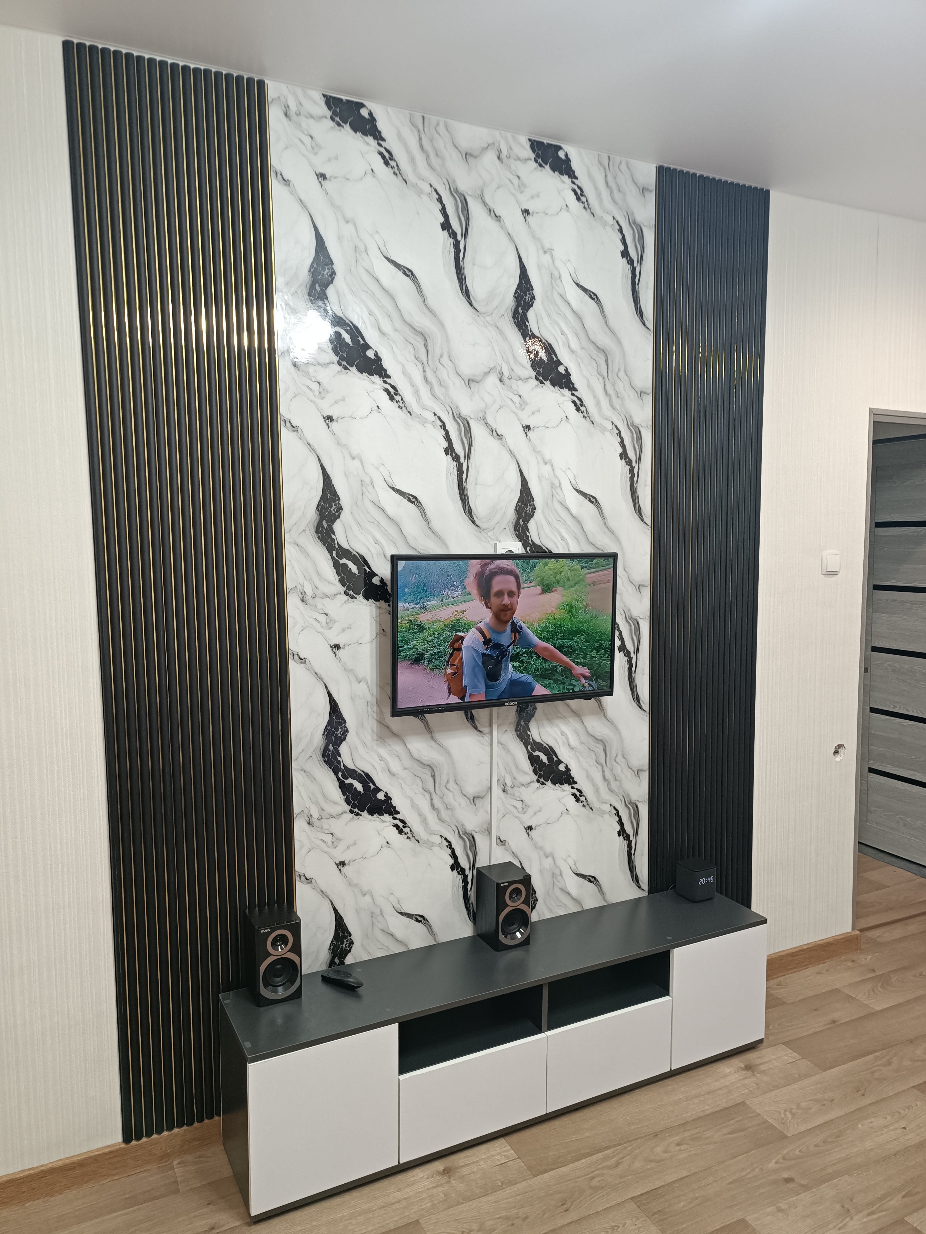 ТВ-тумба GARIOS, подставка под телевизор для гостиной, ЛДСП Россия, в собранном виде