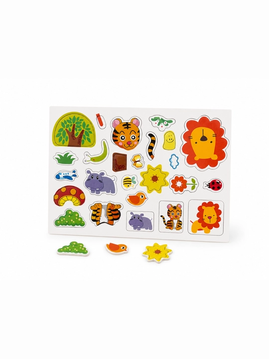 Ikki tomonlama magnitli doska KidsPlay SmartBoard 2in1 magnitli shakllar va raqamlar bilan
