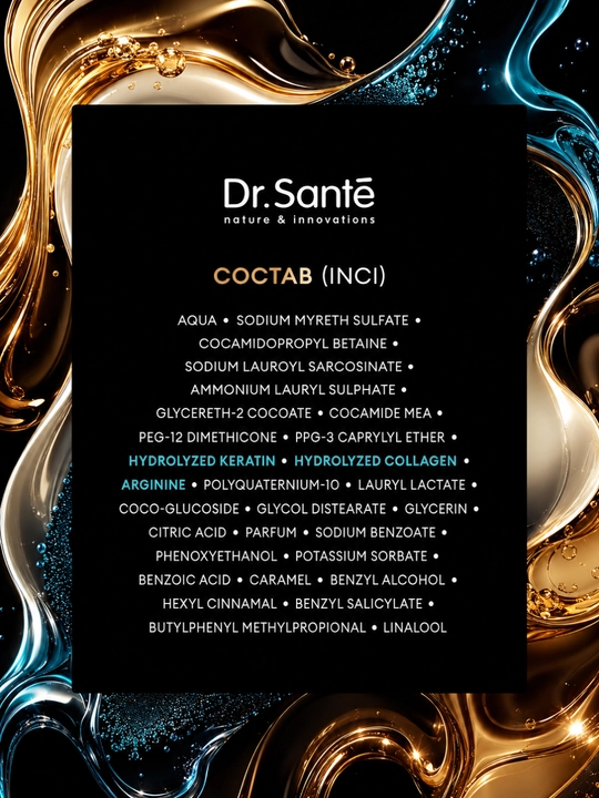 Шампунь, Keratin для тусклых и ломких волос, Dr.Sante, 1000 мл
