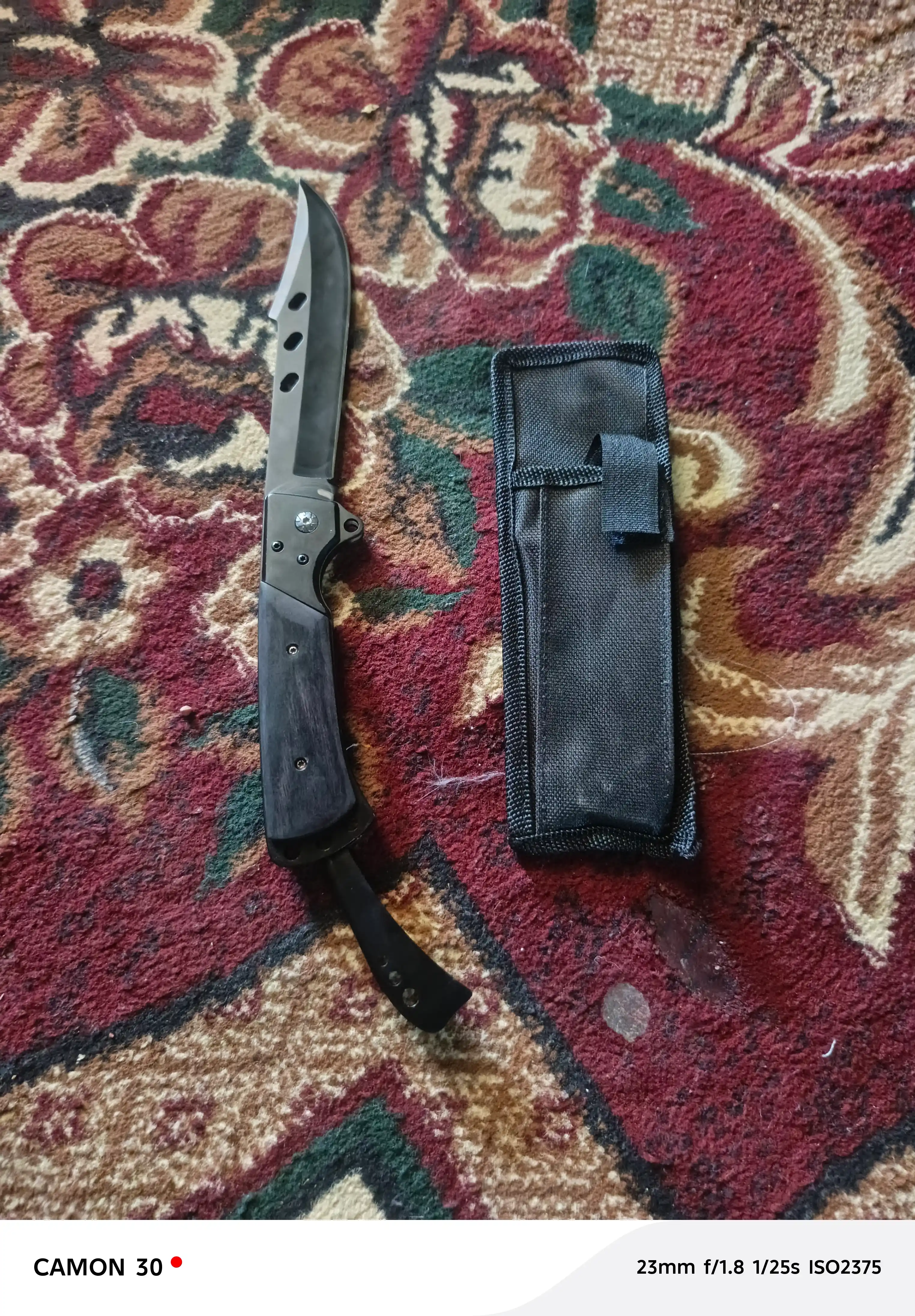 Buklanadigan universal pichoq, zanglamaydigan po'lat, ixcham, pichoq-spinner sayyohlik
