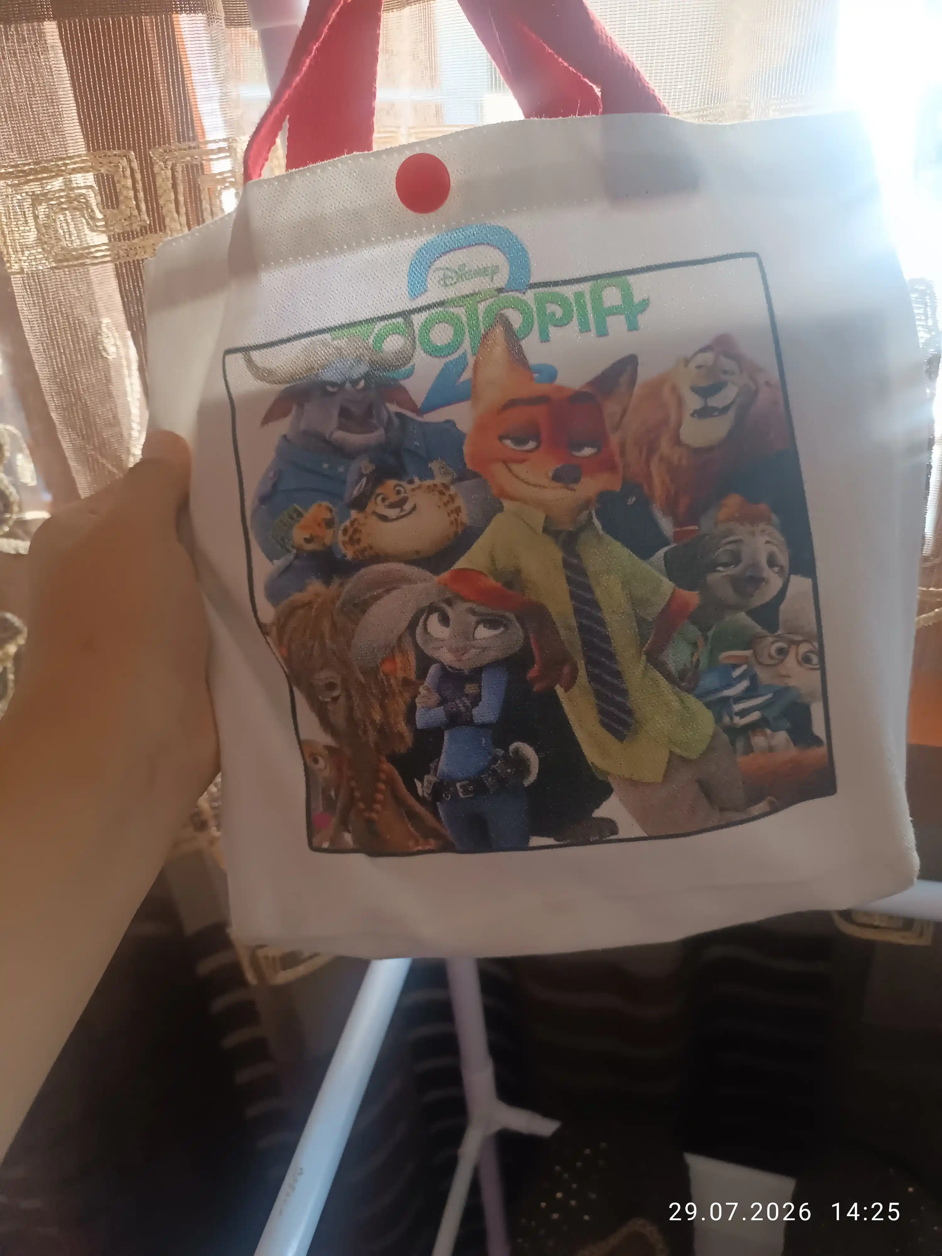 Bolalar shopper sumkasi, kundalik, yelka ustida, 27 x 21 sm