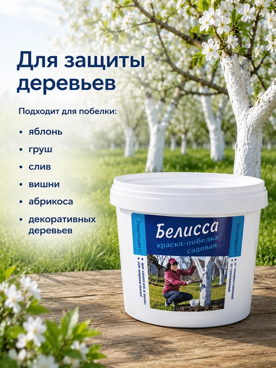 Bog' oqlash Belissa, daraxt tanasini himoya qilish uchun, 2,8 kg