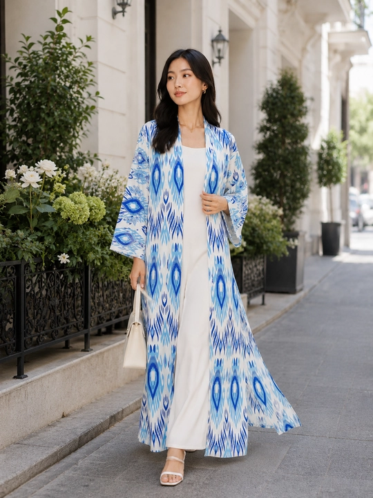 Ayollar uchun oversize abaya, 48–58 o‘lcham, Lyon mato