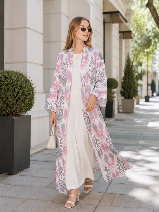 Ayollar uchun oversize abaya, 48–58 o‘lcham, Lyon mato