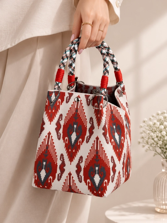 Milliy naqshli ayollar sumkasi SHOPPER mini adras aksessuar qizlar uchun