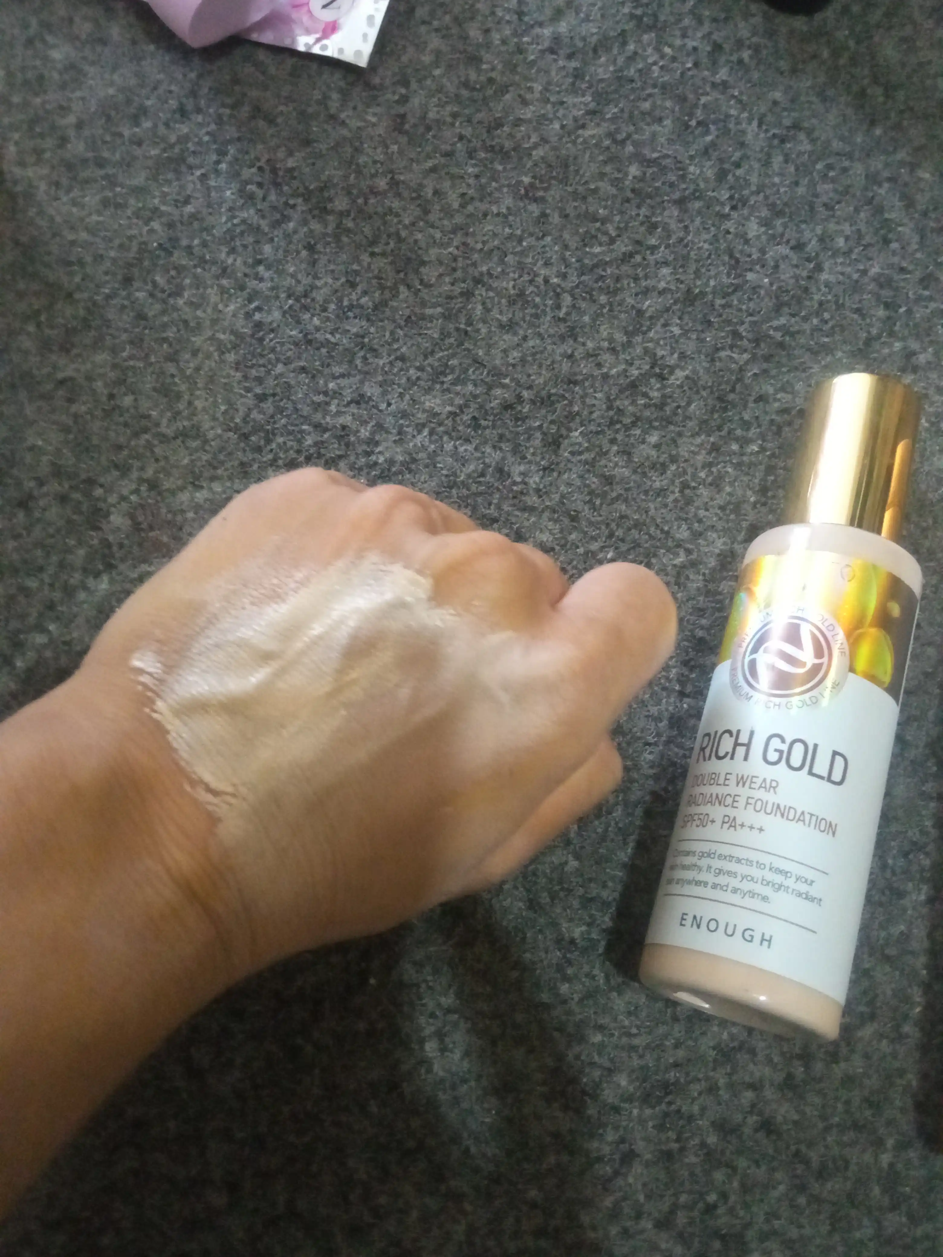 ENOUGH, 8 peptidli tonal krem Rich Gold Ultra X10Full Cover Perfect Foundation SPF50