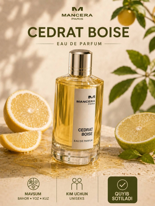 Mancera Cedrat Boise unisex parfyumeriya suvi, quyish uchun, 5 va 10 ml