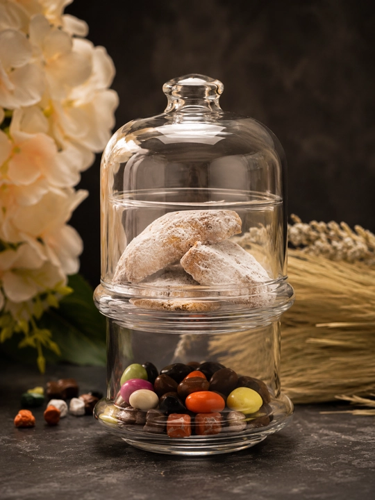 Набор многоярусных стеклянных ёмкостей с крышкой PASABAHCE VILLA PATISSERIE, 230/505 мл