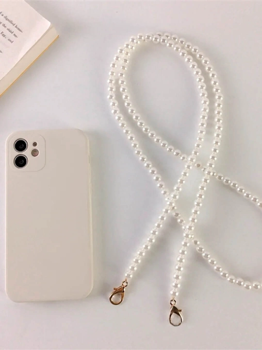 Telefon uchun marvaridli shnur ushlagich, telefon shnurоgi,  telefon uchun zanjir 