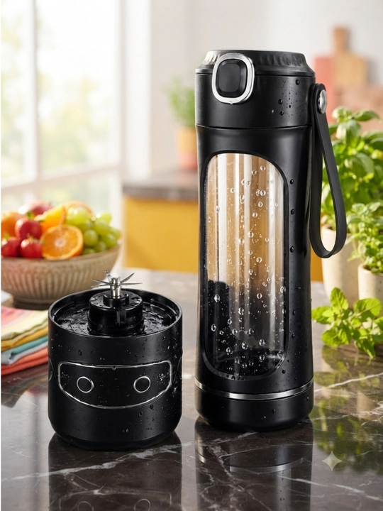 Portativ USB blender, smuzi va kokteyl tayyorlagich, 6 pichoqli mini blender
