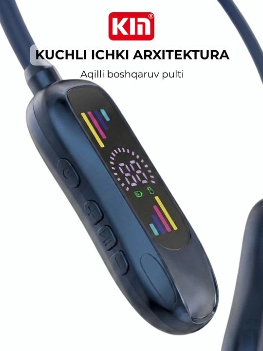Bluetooth-наушники KIN KL98 с LED-дисплеем, TF-картой, 400 мАч батареей