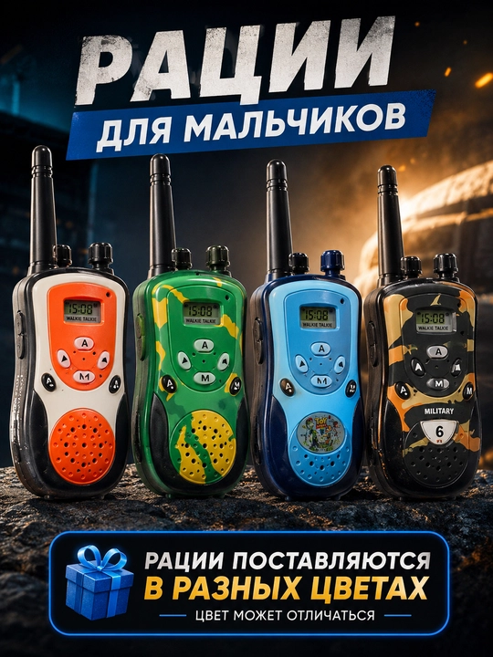 Игрушечные рации для детей, набор 2 шт, 3+