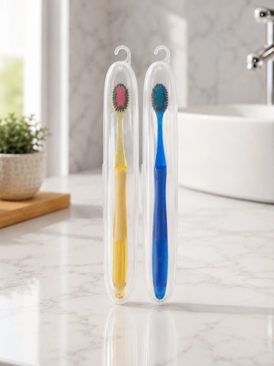 Зубные щётки для взрослых и подростков, набор мягких зубных щёток, 1+1, 2 шт