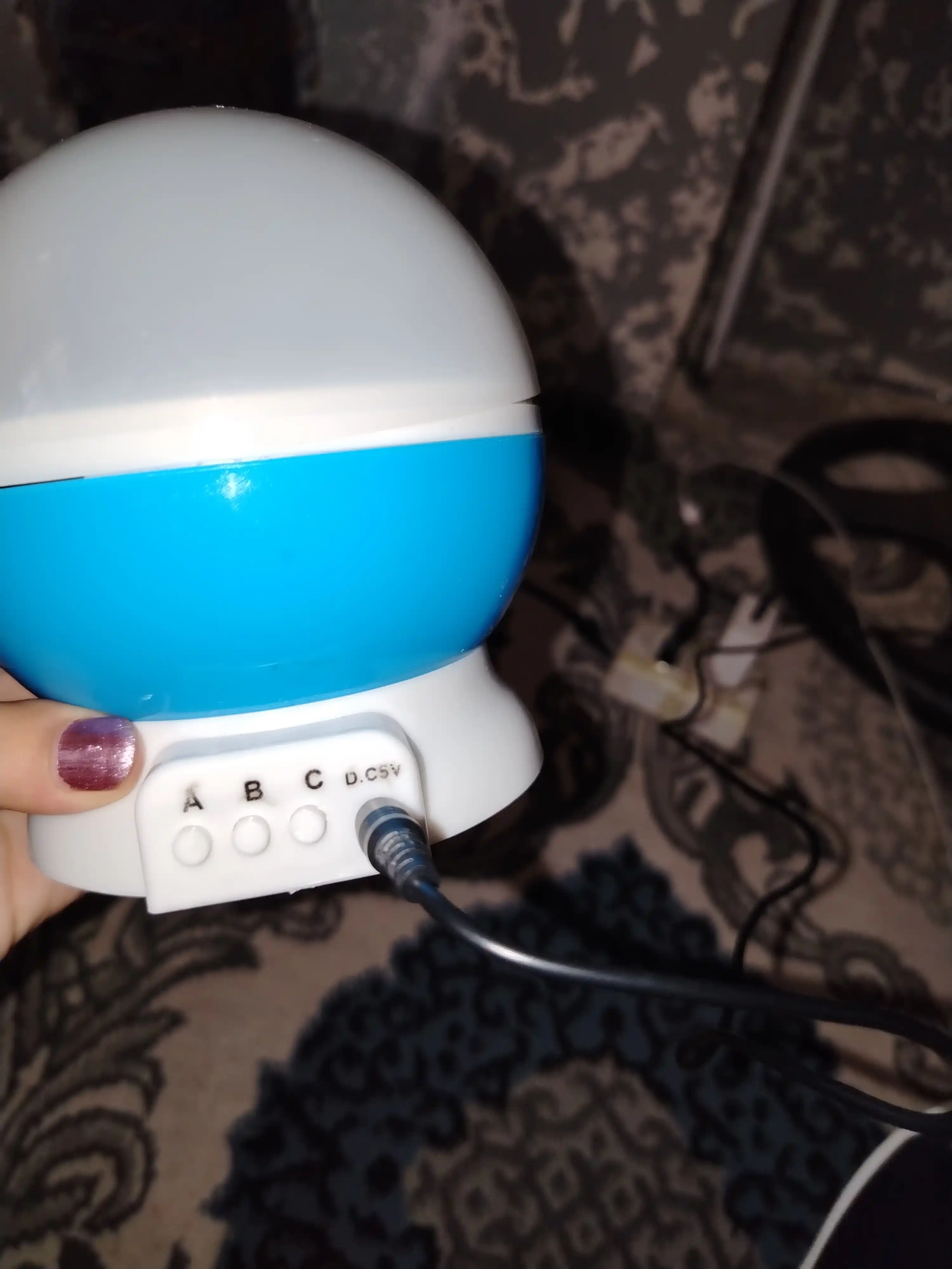 Yengil musiqa, Bluetooth va USB bilan ishlaydigan, LED tungi yorug'lik proyektori