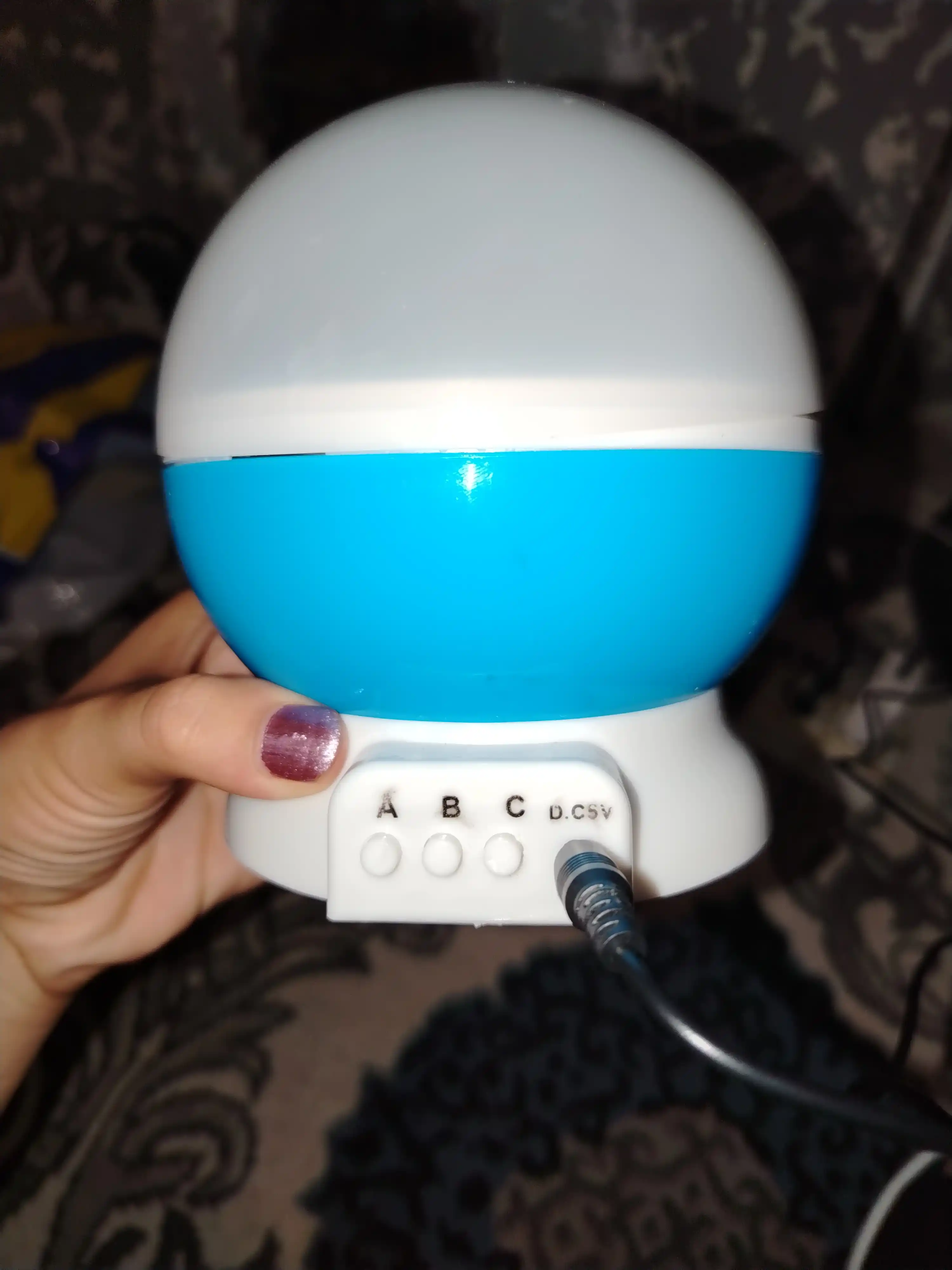 Yengil musiqa, Bluetooth va USB bilan ishlaydigan, LED tungi yorug'lik proyektori