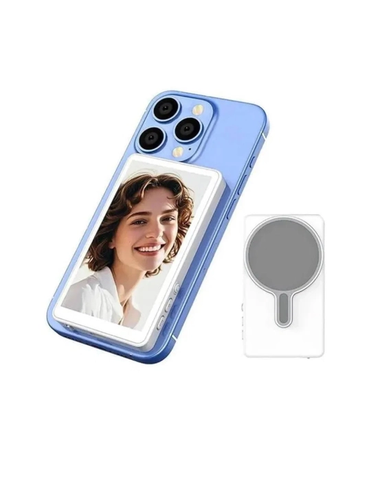 Magnitli selfi ekrani (Magnetic Selfie Screen), smartfonlar uchun orqa kameradan vblog