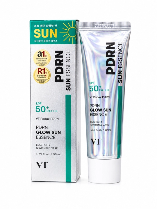 ✅ VT PDRN Glow Sun Essence SPF 50+ PA++++ quyoshdan himoya qiluvchi krem, 50 ml, Koreya - 