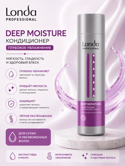 DEEP MOISTURE Namlantiruvchi yuvib tashlanmaydigan sprey-konditsioner 250 ml - 
