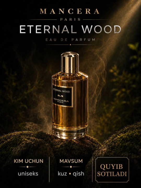 Mancera Eternal Wood unisex ichimlik suvi, 5 va 10 ml