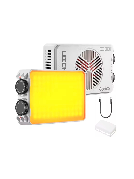Godox C30Bi Bi Color LED yoritgichi sozlanadigan rang harorati bilan