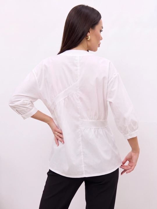 Erkin ayollar ko‘ylagi, yeng 3/4, katta o‘lchamlar XL–5XL — ELLY FASHION